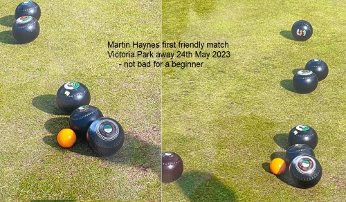 Not bad for Martin Haynes' first match